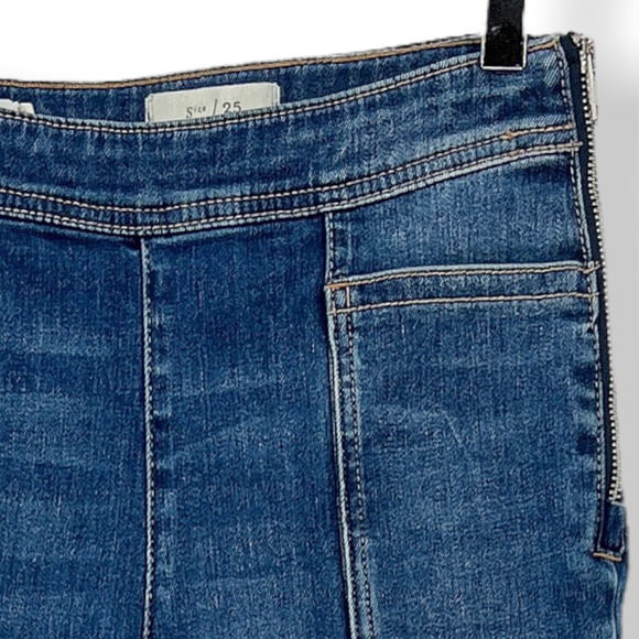 Anthropologie Pilcro Jeans Womens 25 Utility High Rise Cropped Boot Cut Denim - Picture 4 of 15